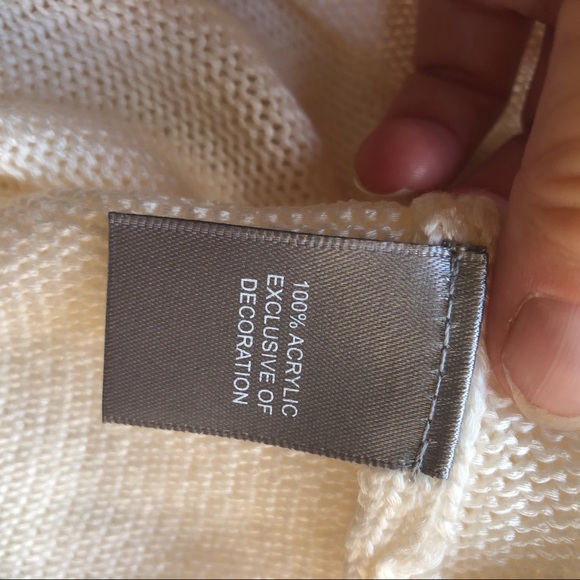 Marled ivory "LOVE" stars & stripes Patriotic sweater NWT Large - Picture 5 of 7